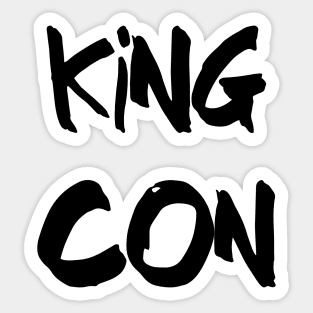 King Con (Black) Sticker